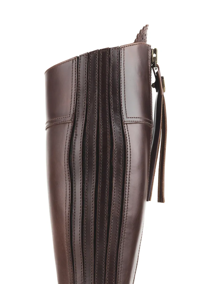 Fairfax and Favor Heeled Regina Leather Regular Fit Mahogany-4